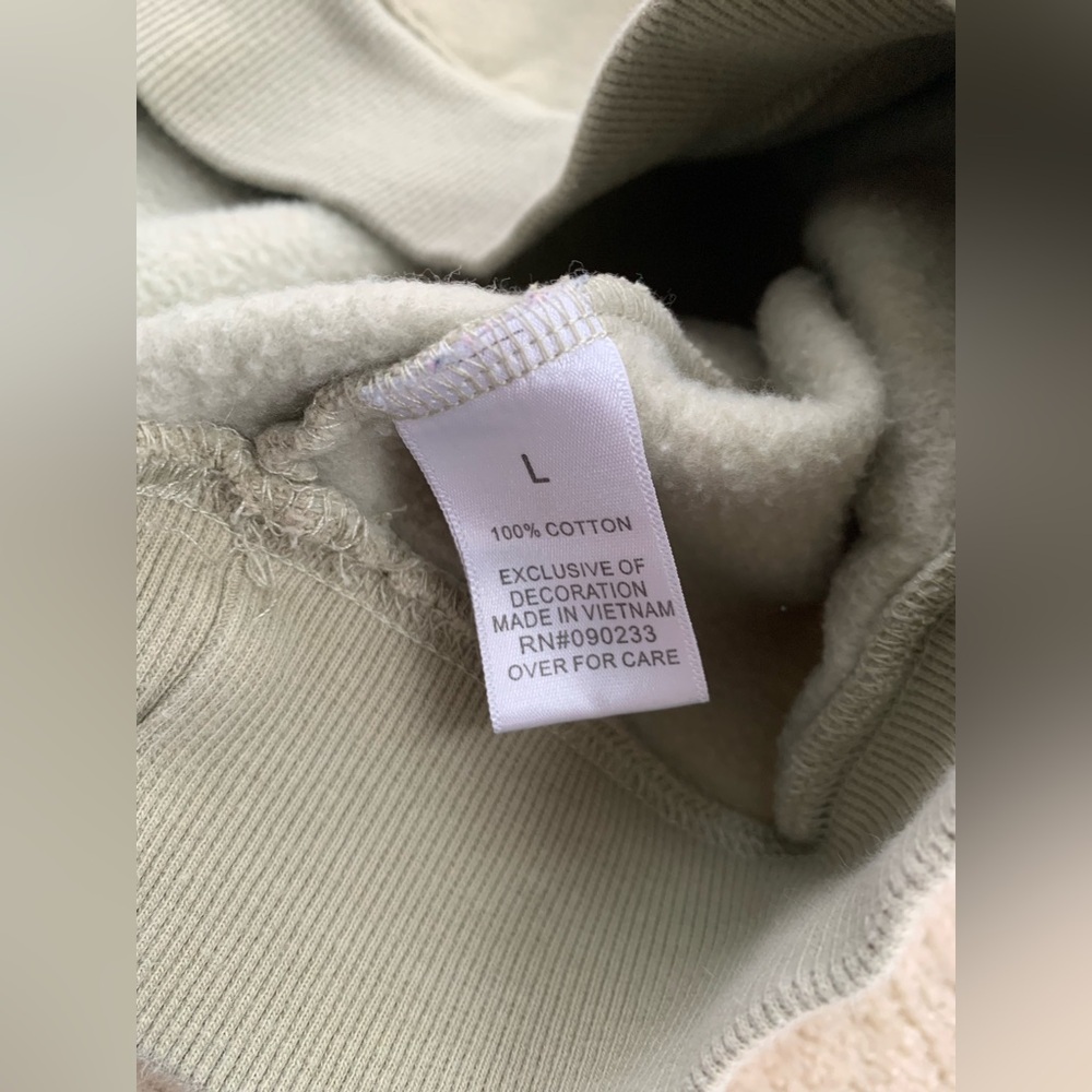Fear of God Essentials Size Large SSENSE Pullover Hoodie in Green Concrete - Picture 8 of 10